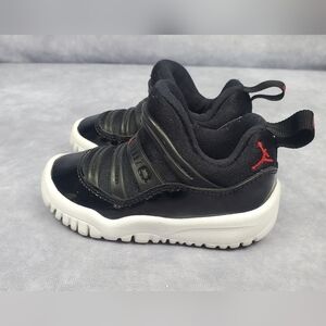 Nike Air Jordan 11 Retro Little Flex Black White Toddler SZ 5C‎